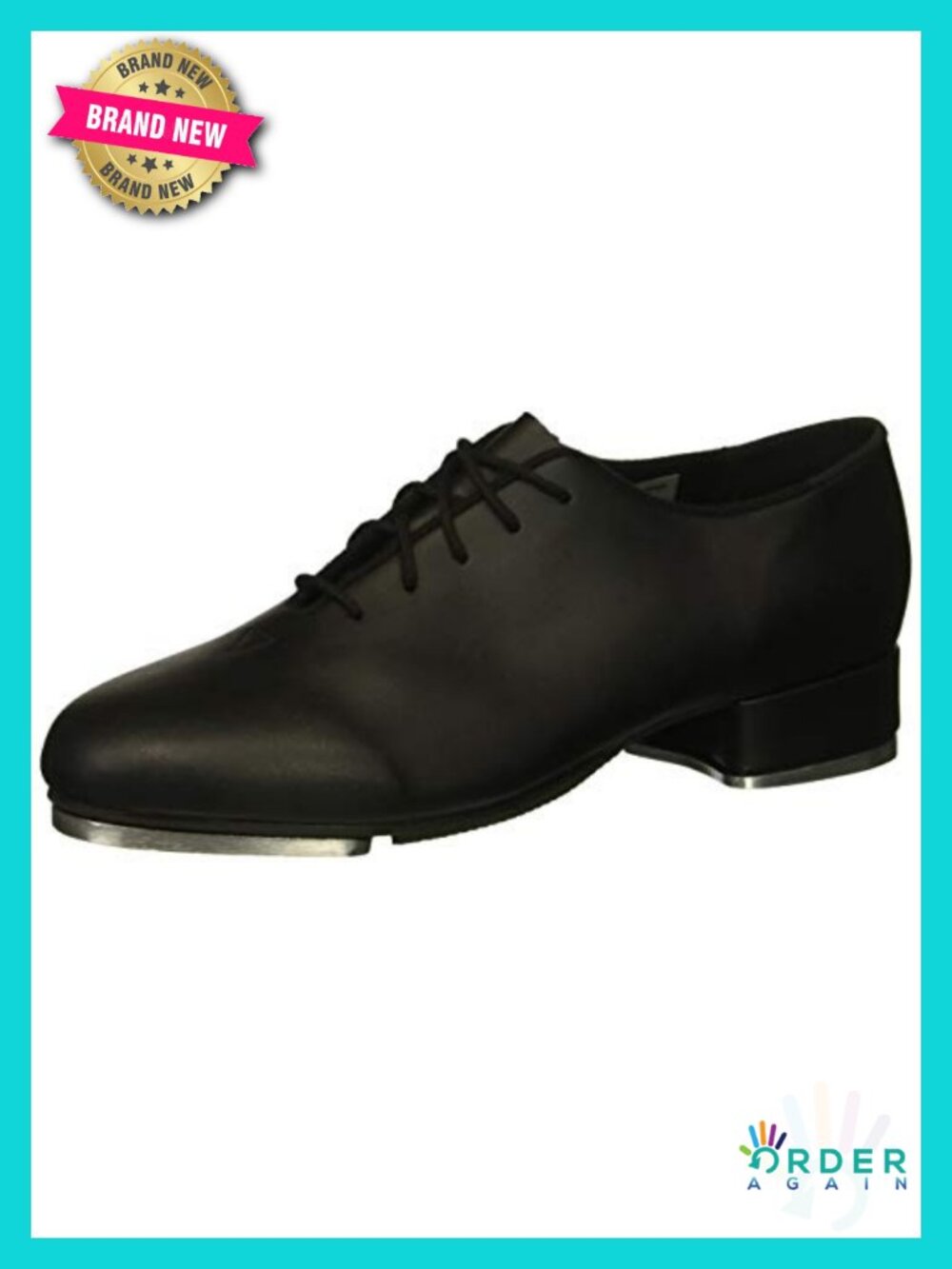 Faux Leather Jazz Tap Dance Shoes Lace-Up Oxford